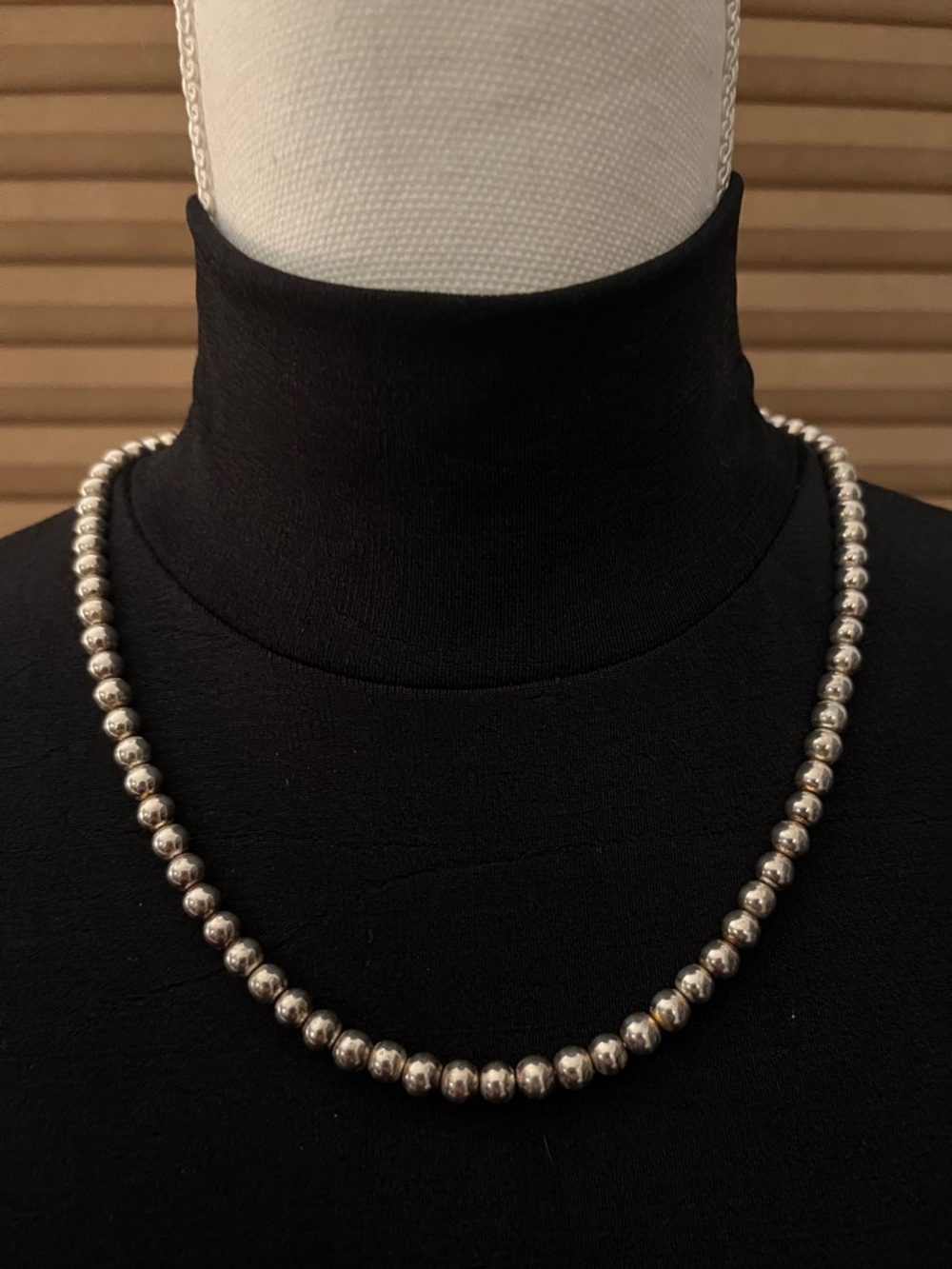 Napier Silver-Tone Beaded Necklace